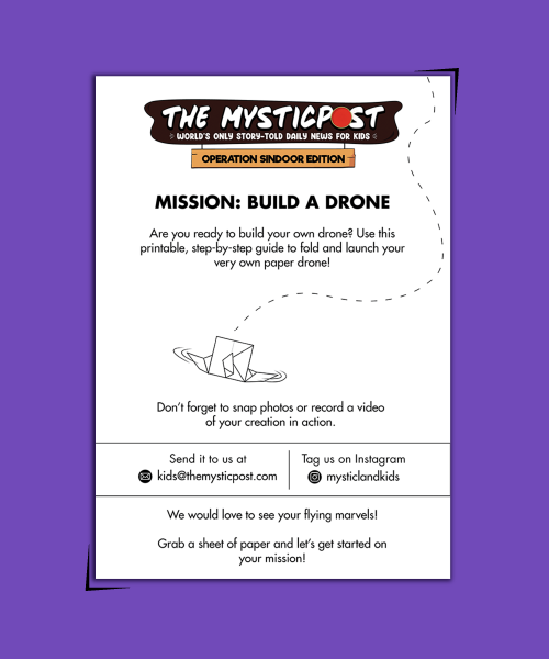 DIY Flying Drone (Ages 9+): Downloadable on Operation Sindoor