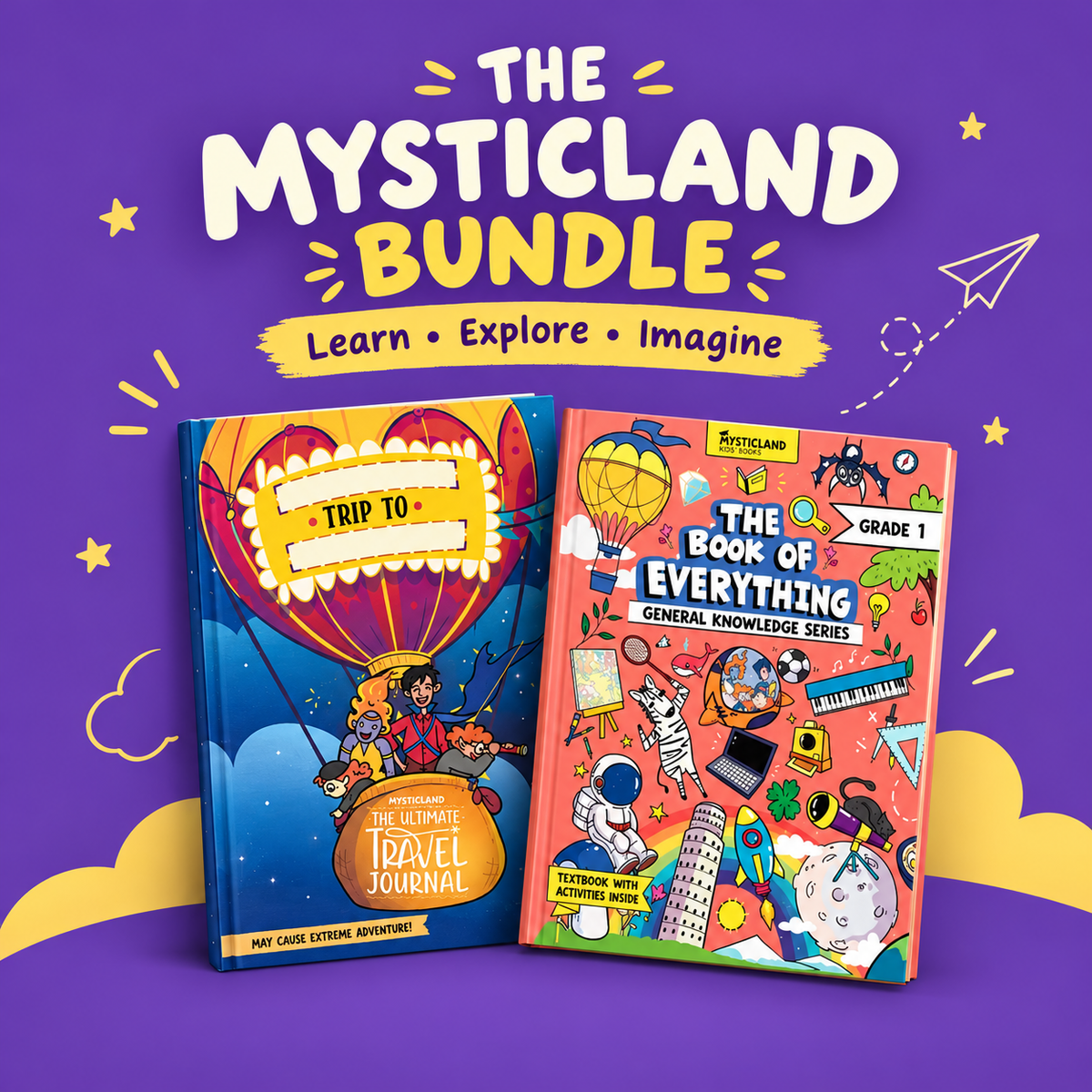 Curious Explorer Bundle: Travel Journal + General Knowledge Grades (1–6)
